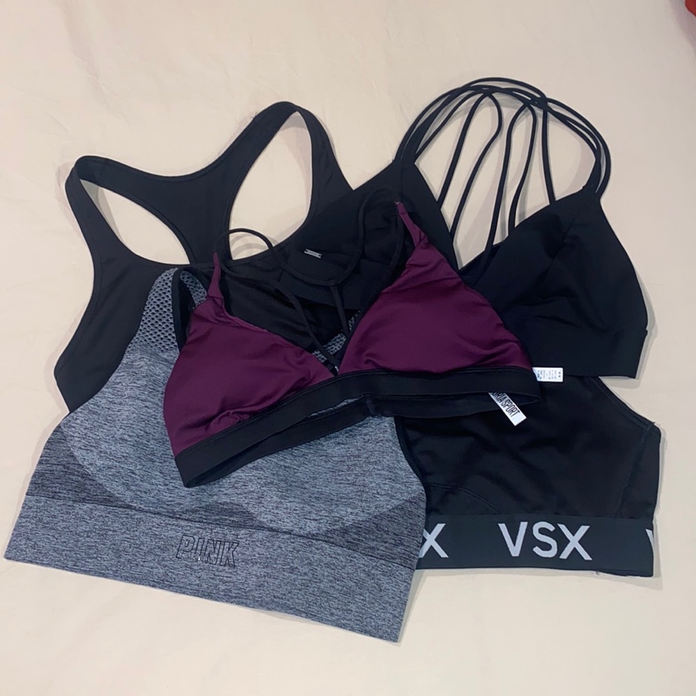 Bundle of Victoria’s Secret and Pink Sports Bras Size Medium